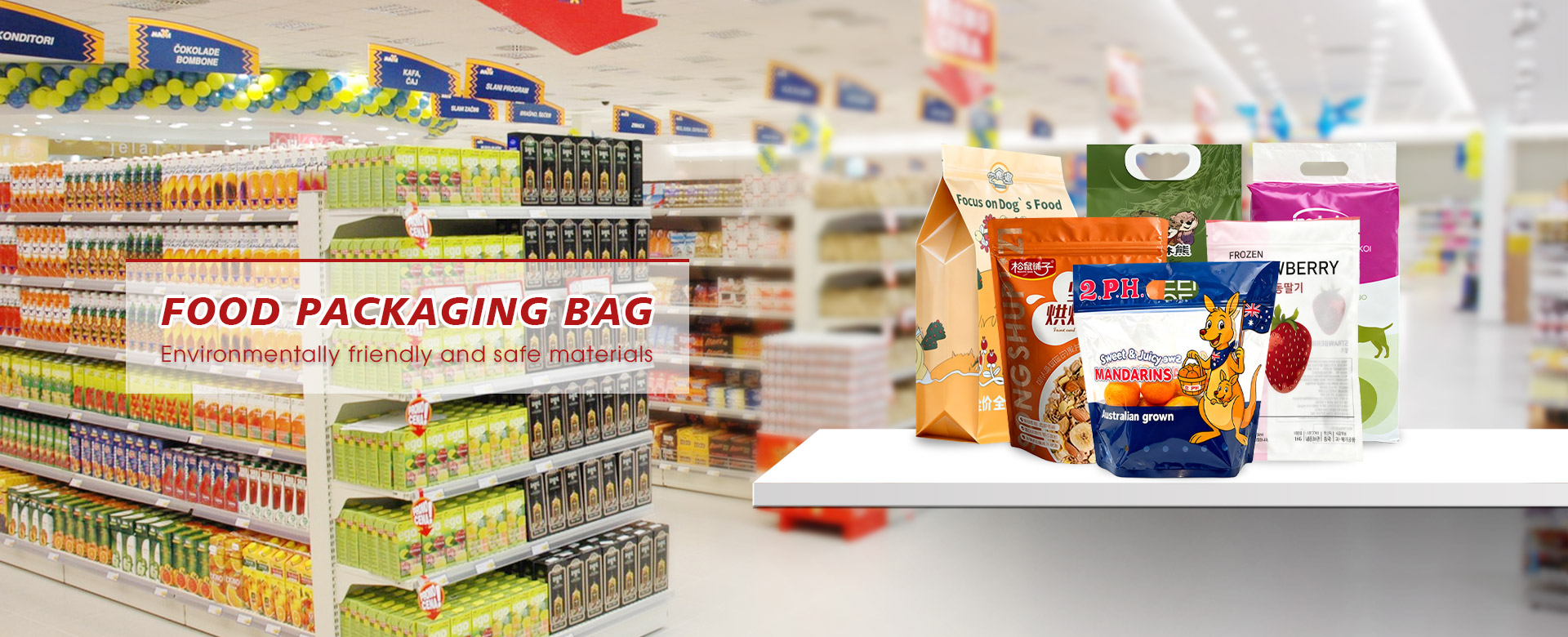 Kina Food Packing Bag Leverandør