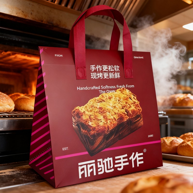 BOPP Lamineret PP Non-Woven Isoleret Takeaway Tote Bag