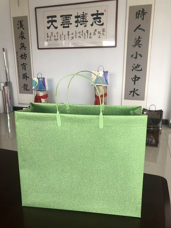 Glitter Film Laminated Gift Tote Bag