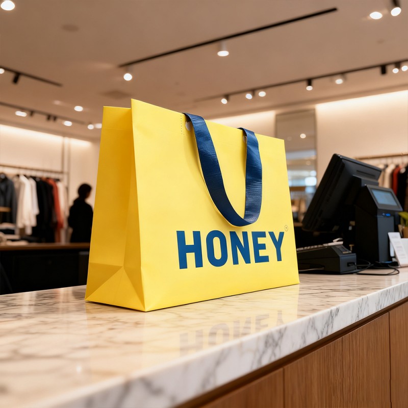 PP lamineret kraftpapir skuldertaske