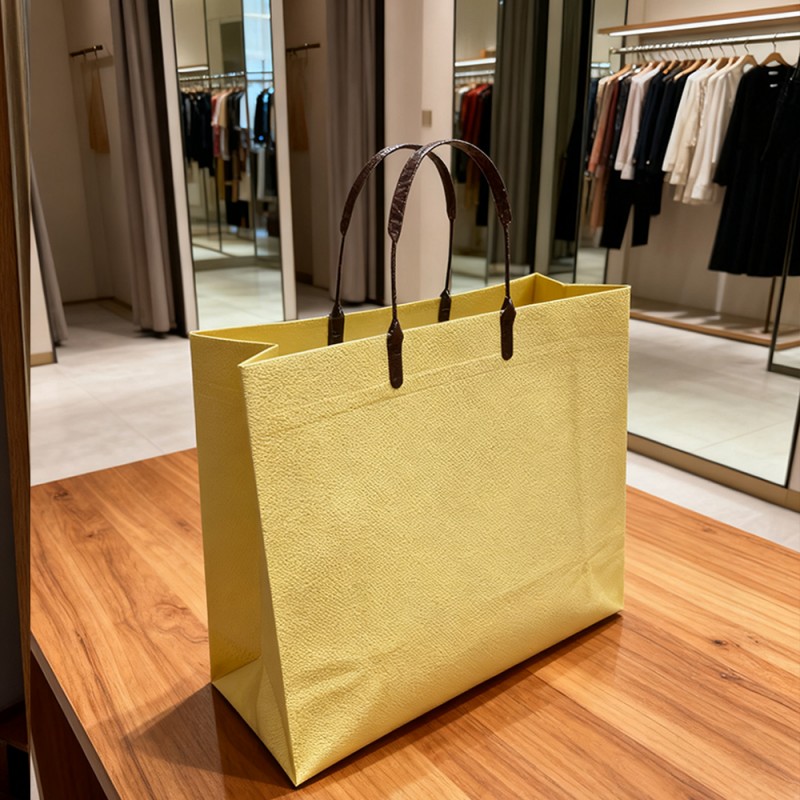 Ensfarvet mat letvægts indkøbstaske