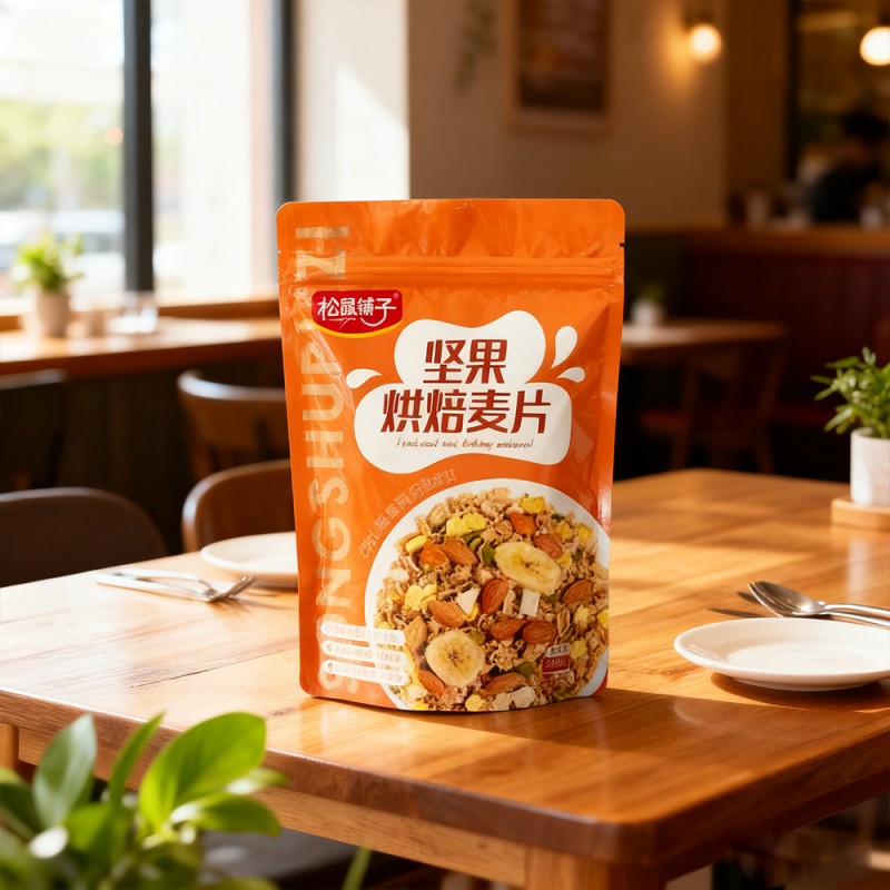 Tre kant forseglet lynlås stand-up pose